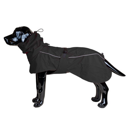 Selected by ZOO - Regnskjerm Drop, L, 45 cm, Svart - Hund - Hundeklær & potesokker - Hundedekken & regndekken - ZOO.no