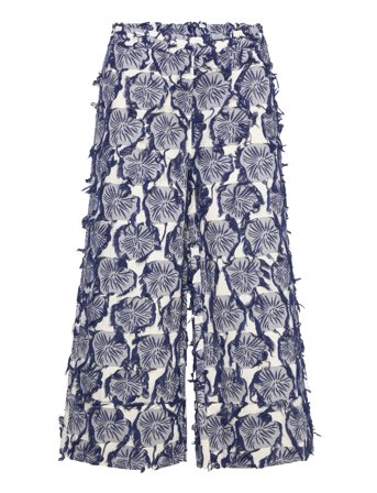 Rue de Tokyo Page Fil Coupe Flower - Navy - XL