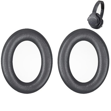 Udskiftning af ørepuder, der er kompatible med Audio-Technica Ath-anc700bt Quietpoint trådløse hovedtelefoner (mørkegrå)