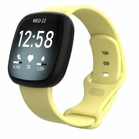 Silikonarmband Fitbit Versa 3/Sense Gul