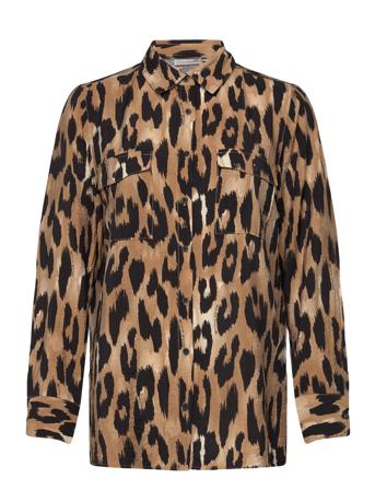 Frleoni Sh 1 Langermet Skjorte Brun Fransa*Betinget Tilbud