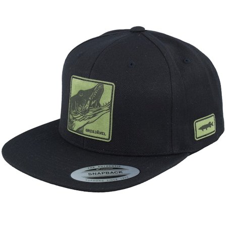 Skillfish - Musta snapback Lippis - Grisjävel Laser Black Snapback @ Hatstore