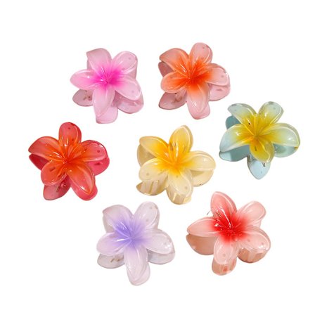7 stk. blomsterhårklemmer, hawaiiansk blomsterklo, vidunderlig gave, stærke klohårklemmer til kvinder med tykt hår og tyndt hår