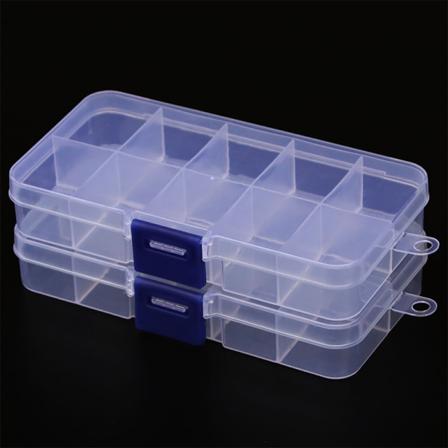 10 Grids Förvaringsbox Fack Behållare Smycken Örhänge Bead Displ