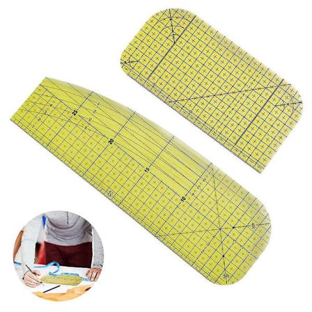 Varm linjal Varm fåll linjal Linjal strykjärn Symaskiner, 2 olika stilar