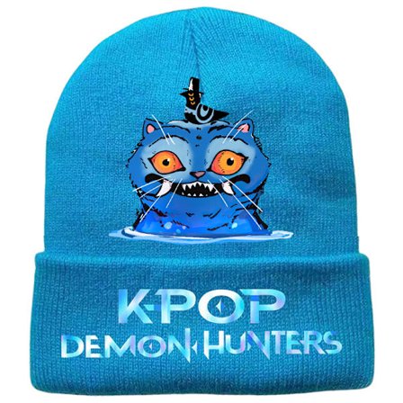 KPOP Demon Hunter Tyk Varm Ørevarmer Hue Herre Vinter Ride Strikket Hue