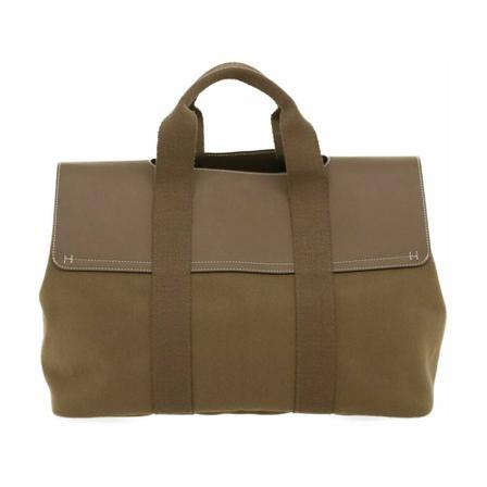 Hermès Vintage, Pre-owned Valparaiso Bag Bruin, unisex, Maat:ONE Size,Canvas