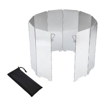 Komfur Vindskærm Aluminium Legering Vindtæt Til Camping Gas Komfurer, BBQ, Udendørs Vindafskærmning, Assorterede Farver (FMY)