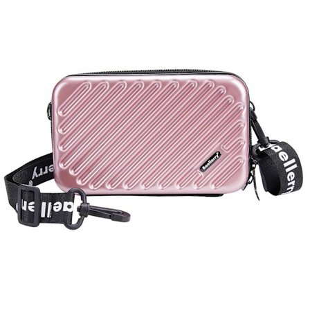 BAELLERY N1203 Mini Resväska Hård Skal Makeup Väska ABS+PC Bärbar Kosmetika Telefon Crossbody Väska