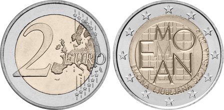 Slovenien 2015 - Emona-Ljubljana - 2 euro mønt