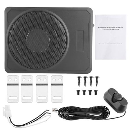 Auton ohut subwoofer-vahvistin basso-kotelokaiutin istuimen alle äänilaite 10 tuumaa 12 V 800 W
