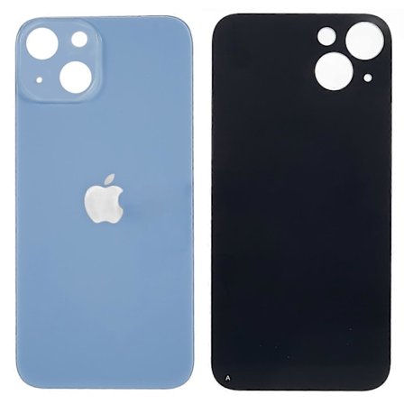 Bagside batteri hus dæksel reservedele til iPhone 14 - Sort