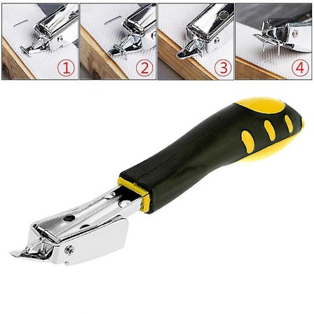 Trekk- og teppetrekkerverktøy, stiftefjerner, klammefjerner, håndholdt stiftepistol