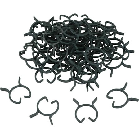 100 st plantstöd clips, plast plant clips, klätterväxt clips, fruktträdgård clips