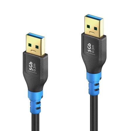 PURELINK | FlexInstall | USB-A - USB-A | 3.2 Gen 1 | 0.3m | Black