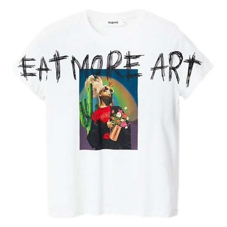 Desigual, Sweatshirts Hoodies Wit, Dames, Maat:S