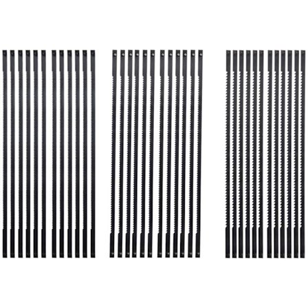 36 stk. 127 mm stål-løvsavsklinger med krydsstift 15/18/24 tænder standard fin skæring