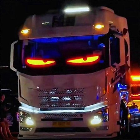 u200bTruck Devil Eye LED Matrix Pixel Panel Blød Foldbar Scrollende Tekst Tavle Til Brugerdefinerede Køretøjsbelysningsdisplaysu200b