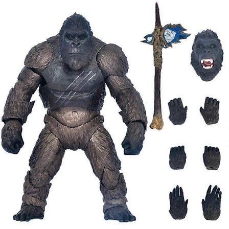 1 kpl 2021 elokuvaversio SHM Godzilla vs. Kong Gorilla Super Liikuteltava Lelu Figuurimalli