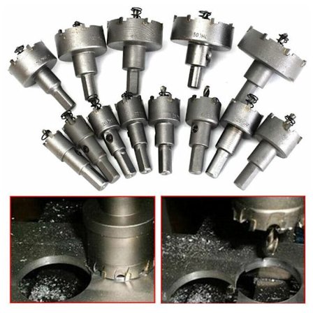 13-osainen reikäsahasarja, reikäsahaterät, 16 mm 53 mm ruostumattoman teräksen reikäsaha volframikarbiditerät (TCT)