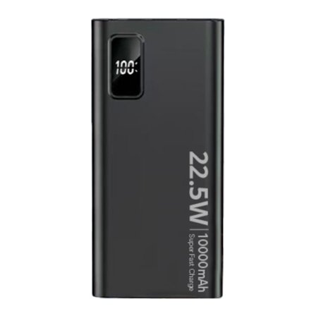 Super Powerbank 10000mAh, 22,5W - Svart