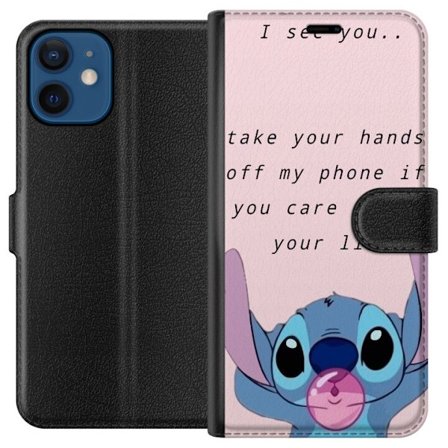 Kompatibelt Plånboksfodral till Apple Apple iPhone 12 mini Stitch Lycka till