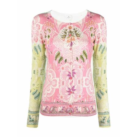 Etro Cardigan Pink, Dame Cardigans, Størrelse: S