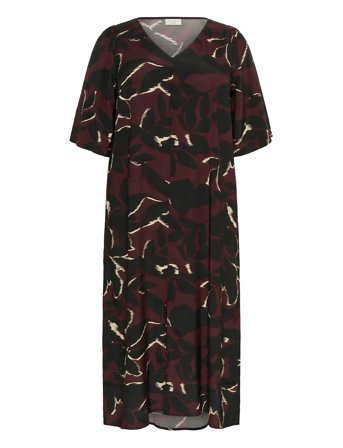 Kcmilana Dress Brown Kaffe Curve