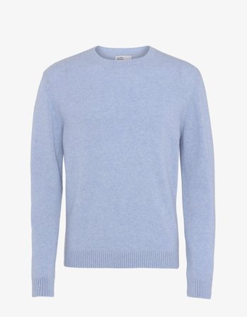 Classic Merino Wool Crew - Polar Blue - L
