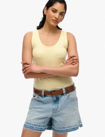 Superdry Studios Lightweight Racer Vest - Yellow - 42