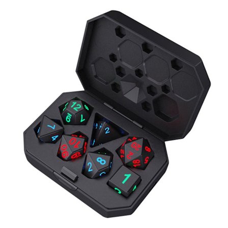 Luminous Dnd Dice Glow In The Dark Dices Rpg Polyhedral Set For Board Game Party_b