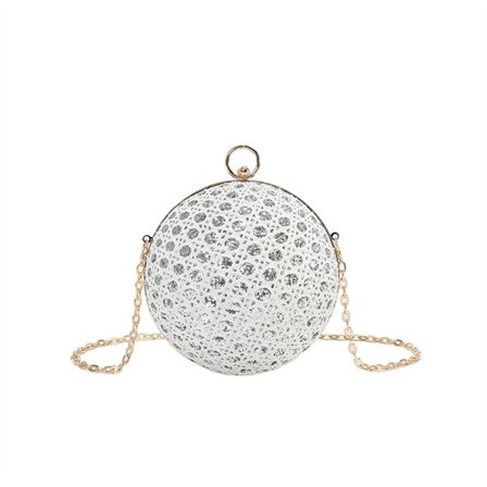 Hopeinen iltalaukku olkalaukku