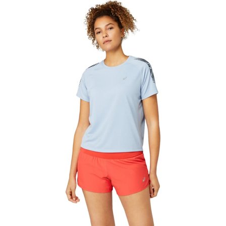 Asics Women's Icon Short Sleeve Top Women Short sleeved fitness sweater Blue S
