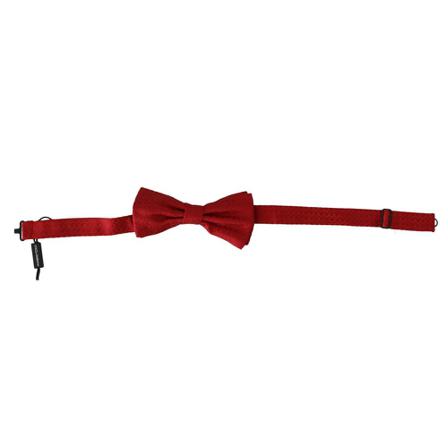 Dolce & Gabbana Slim Silk Bow Tie Rød, Herre Butterfly, Størrelse: ONE Size