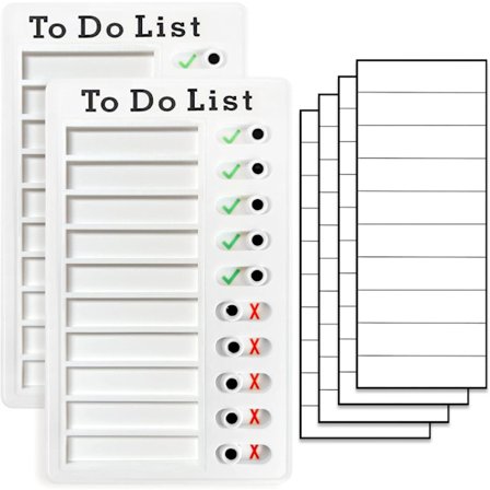 Ny 2-delt opgaveskema til voksne to-do liste Mine opgaver Tjekliste Opgavetavle Glidende rutine skema til børn RV påmindelse