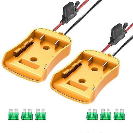 2-pack Hjul Adaptrar för DW 20V Batteri Adaptrar Hjul Batteri Konverteringskit