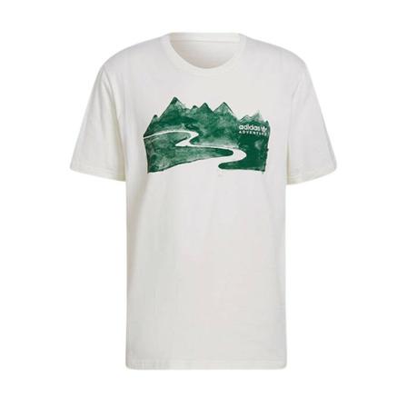 Adidas Originals, Koszulka męska Adventure Mountain Ink Hf 4769 Biały, Mężczyzna, Rozmiar: M