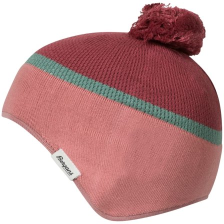 Bergans Earflap Kids Beanie Children beanies Pink OneSize