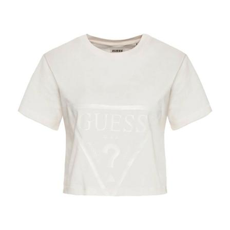 Guess T-Shirts , Beige , Dames , Maat: M