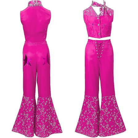 Barbie-dräkt för flickor, rosa klänning, dam, 2023 film, cosplay-klänningar, docka Narbie-dräkt