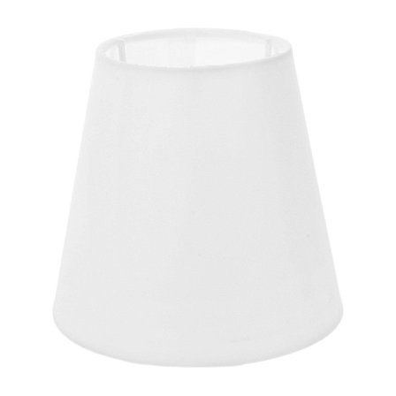 Moderne stof lampeskærm: E14 hvid stof bordlampeform - lille soveværelses lampeskærm erstatning til skrivebordslamper stueindretning[D]