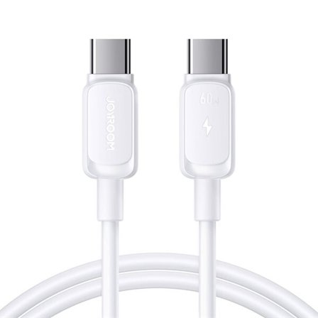 Joyroom USB-C–USB-C-kaapeli 60 W 1,2 m – Valkoinen