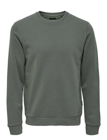 Onsceres Crew Neck Noos Tops Sweatshirts & Hoodies Sweatshirts Grey ONLY & SONS