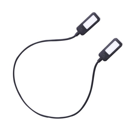 LED-halslampe justerbar lysfarve, bøjelige arme til læsere og håndværkere