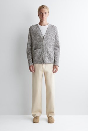 COS Kardigan Z Zamkiem I Dekoltem W Kształcie Litery V in Brązowy