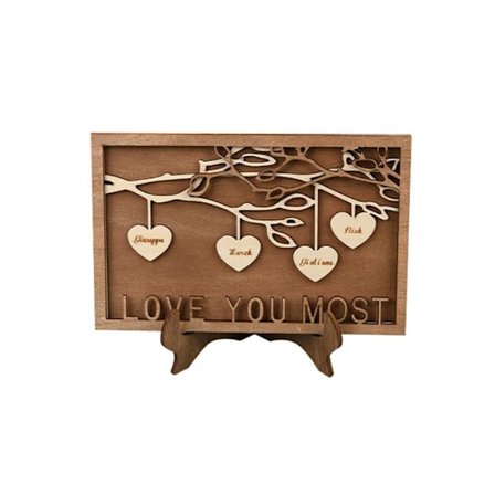 Träplaketter Dekor Personlig familjeskylt - high quality