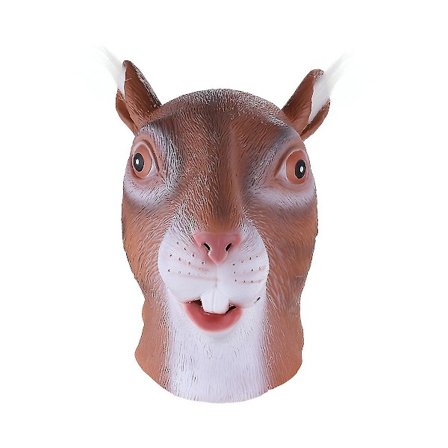 Miman Latex Egernmaske Til Halloween Festkostume