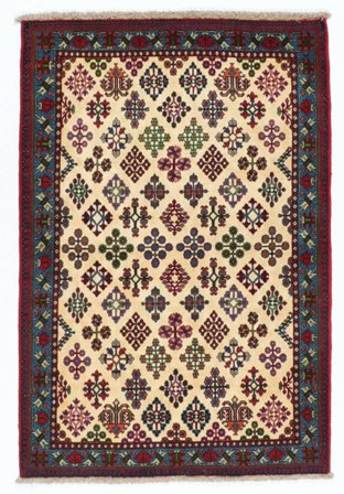 Meimeh Rug 111X162 Black/Brown Wool, Persia