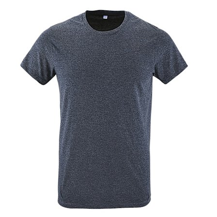 SOLS Herr Regent Slim Fit Kortärmad T-shirt XS Heather Denim