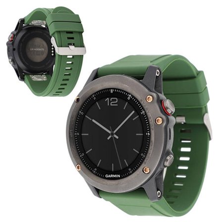 Garmin Fenix 5 / 5 Plus / Forerunner 935 22mm klockarmband i silikon - Militärgrön